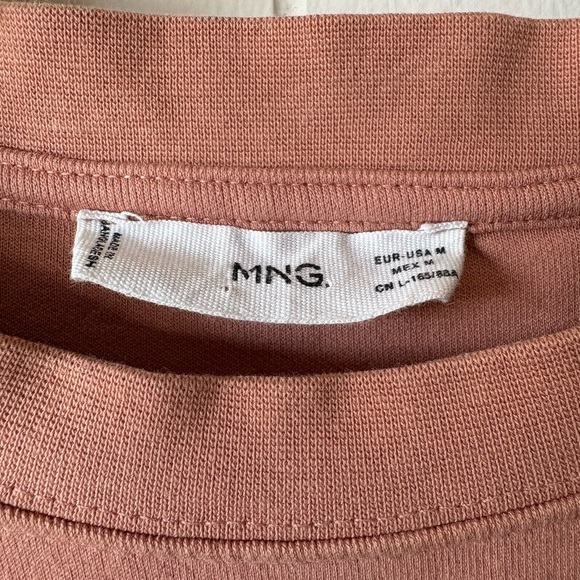 Mango Dusty Rose Oversized Top | Size Medium - Picture 4 of 5